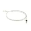 ACT sivý 10 m LSZH U/FTP CAT6A slimline patch kábel pre dátové centrum bez zaťahovacej poistky s RJ45 konektormi