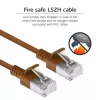 ACT hnedý 0,15 metra LSZH U/FTP CAT6A Datacenter Slimline patch kábel snagless s RJ45 konektormi