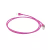 ACT ružový 1,5 m LSZH U/FTP CAT6A Datacenter Slimline patch kábel snagless s RJ45 konektormi