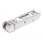 Intellinet Gigabit Fiber WDM Bi-Directional SFP optický transceiver modul 1000Base-BX-U (LC) single-mode port, 80 km, BiDi WDM (RX1550/TX1490), MSA-kompatibilný pre maximálnu kompatibilitu, strieborná