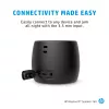 HP čierny Bluetooth reproduktor 360, káblový a bezdrôtový, mono prenosný reproduktor, čierny, valec, tlačidlá, univerzálny