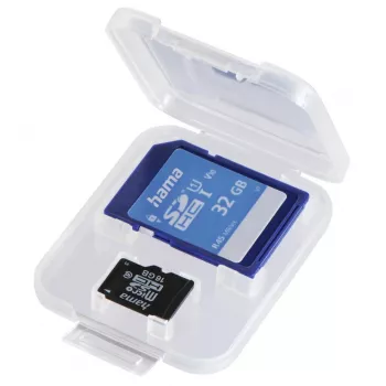 Hama DuoCase puzdro na pamäťové karty 2 karty polypropylén (PP) transparentné