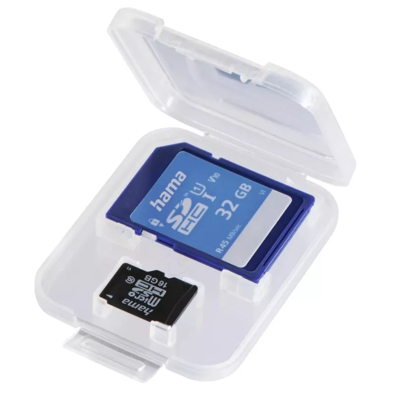 Hama DuoCase puzdro na pamäťové karty 2 karty polypropylén (PP) transparentné