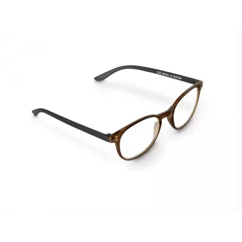 Hama 00096235 čitateľské okuliare unisex oválne plný rám hnedé