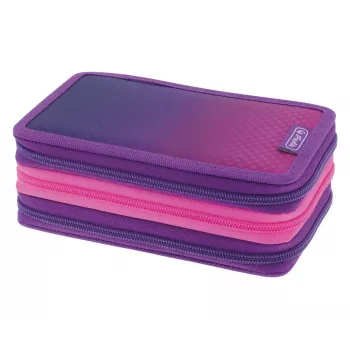 Herlitz TriCase Dip Dye 31 ks ružová fialová polyester 190x115x70 mm