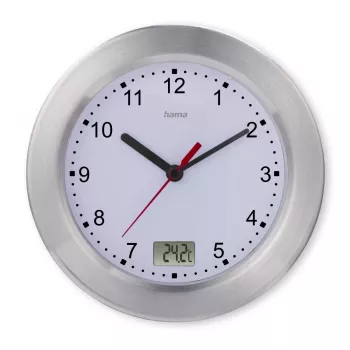 Hama Mauritius quartzové hodinky okrúhle strieborná, biela