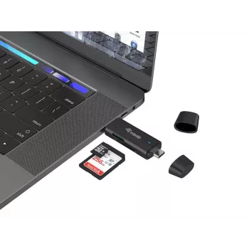 Equip 245462 čítačka kariet USB 3.2 Gen 1 (3.1 Gen 1) Type-A/Type-C čierna