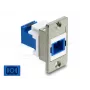 Keystone modul DELOCK 91106 plochá konštrukcia, modrý/strieborný/biely