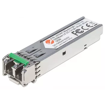 Intellinet transceiver modul optický, Gigabit Fiber SFP, 1000Base-Lx (LC) single-mode port, 80 km, vlnová dĺžka 1550 nm, MSA kompatibilný, zodpovedá Cisco GLC-ZX-SMD, Ethernet, optické vlákno, trojročná záruka