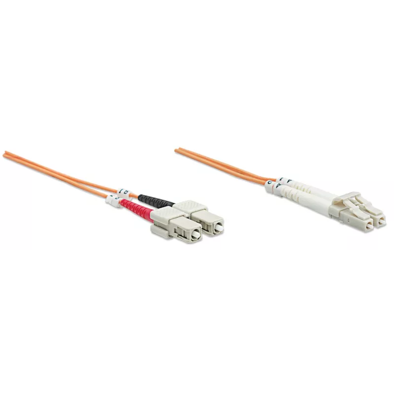 Intellinet 470391 optický prepojovací kábel, OM2, LC/SC, duplex, multimódový, 50/125 µm, 5 m, oranžový