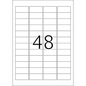 Etikety HERMA Premium A4 48,3 x 16,9 mm biele papier matné 12800 kusov