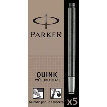 Parker náplň čierna 5 kusov