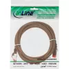 InLine 76403K prepojovací kábel S/FTP (PiMF) Cat.6, hnedý, 3 m