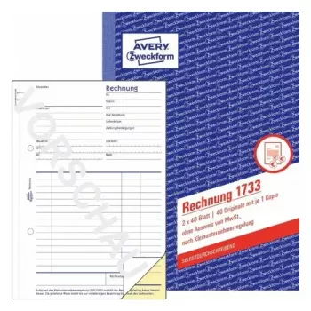 Obchodný formulár Avery 1733