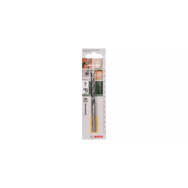 Bosch SDS-Quick univerzálny vrták, vŕtacie kladivo, 8 mm, 120 mm, Multi, 7 cm, SDS-Quick