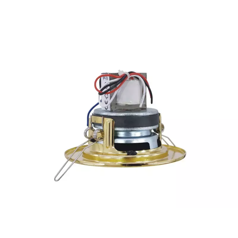 Dvojpásmový reproduktor Omnitronic 80710203 zlatý káblový 6 W