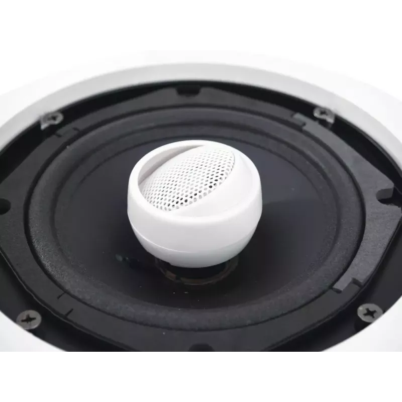 Dvojpásmový reproduktor Omnitronic 80710232 biely káblový 40 W