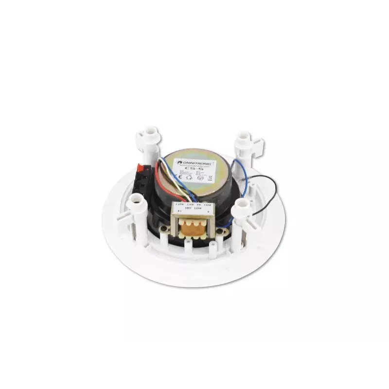 Širokopásmový reproduktor Omnitronic 80710210 biely káblový 5 W