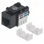 Intellinet 210720 keystone zásuvka Cat6, UTP, RJ-45 samica, LSA, čierna