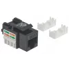 Intellinet 210720 keystone zásuvka Cat6, UTP, RJ-45 samica, LSA, čierna