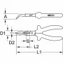 Kliešte KS Tools 117.1767 hmotnosť 140 g balenie 350x250x130 mm