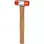 Gumené kladivo KS Tools 140.5202 plastová hlava drevená rukoväť 30 cm 350 g