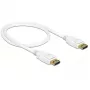 DisplayPort kábel DeLOCK 85507 0,5 m biely