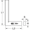 Uholník KS Tools 300.0293 nerezová oceľ 10 cm 5 mm