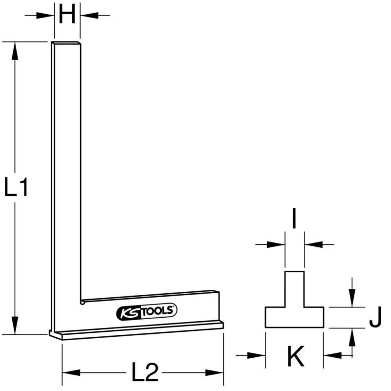 KS Tools Uholník 300.0313 hmotnosť 185 g
