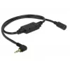Audio kábel Navilock 62881 0,52 m 2,5 mm čierny
