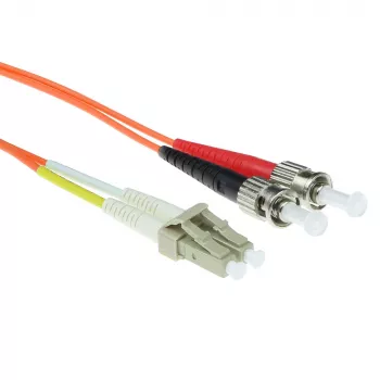 ACT 3 metre LSZH multimode 62.5/125 OM1 optický patch kábel duplex s LC a ST konektormi