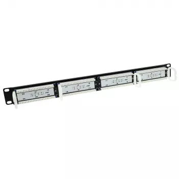 Patch panel 24-port nechránený 45° ACT P24AK1