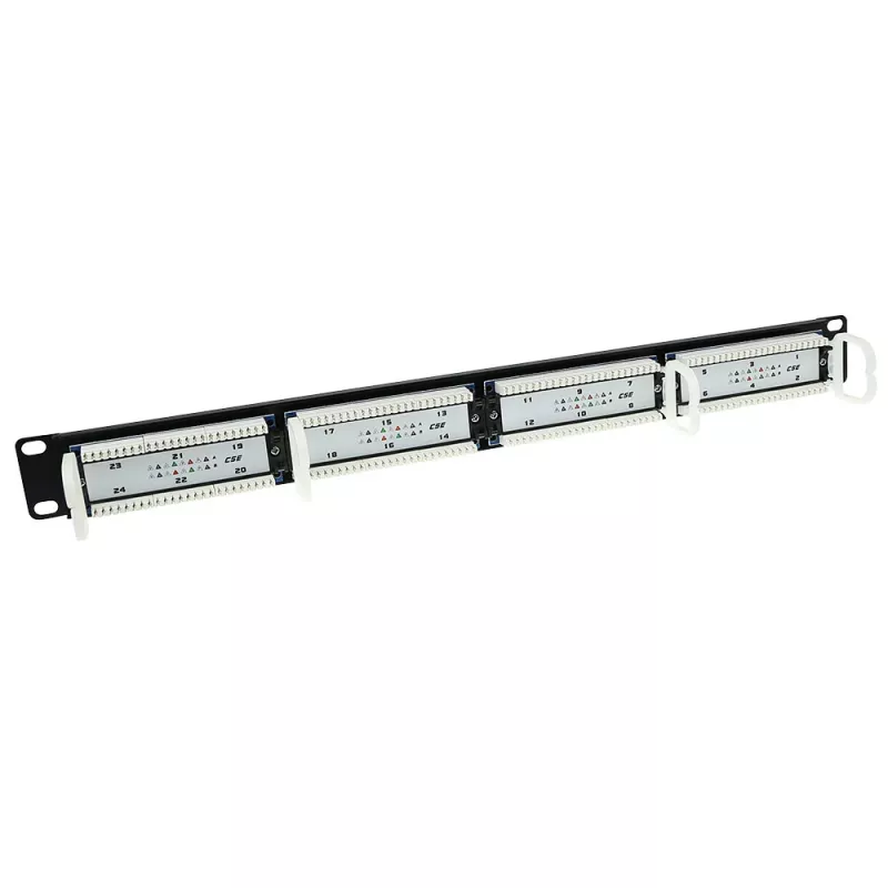 Patch panel 24-port nechránený 45° ACT P24AK1