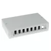 Nástenná krabica ACT FA5000 nechránená 8-port Cat5e — 171,4×38×118,8 mm