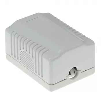 Nástenná chránená prípojná zásuvka ACT FA5005 pre 1× CAT5E konektor samica, 39×29,5×54 mm