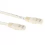 ACT ivory 25 metrov U/UTP CAT6 patch kábel s RJ45 konektormi samec