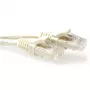 ACT ivory 25 metrov U/UTP CAT6 patch kábel s ochranou proti zlomeniu a RJ45 konektormi samec