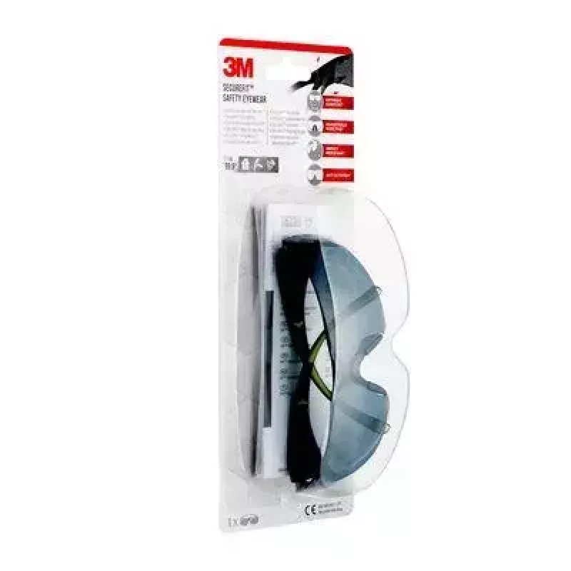 3M SF4000GC1 bezpečnostné okuliare ochranné okuliare plast čierna, zelená