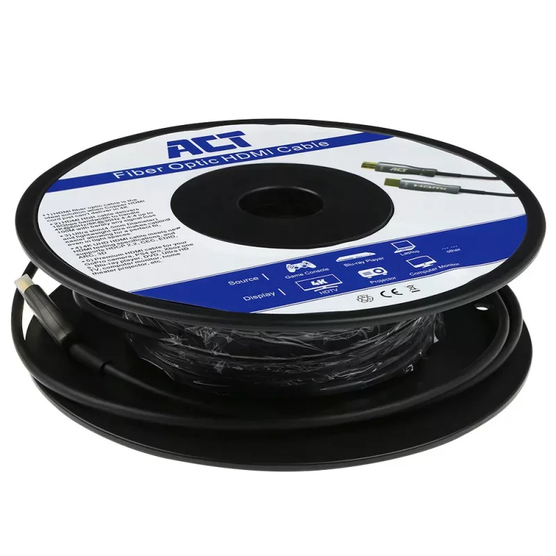 ACT AK3933 HDMI kábel, HDMI typ A na HDMI typ A, 30 m, 18 Gbit/s, 3D, ARC