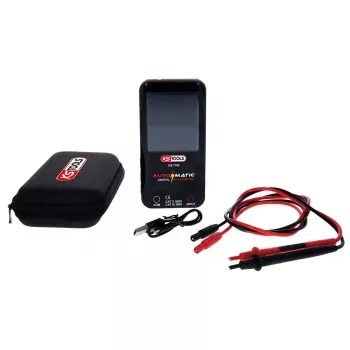 KS Tools 150.1765 automatický digitálny multimeter s meracími vodičmi