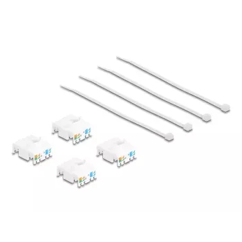 Delock 86050 modul Keystone zásuvka RJ45 Cat.6A STP, balenie po 4 ks