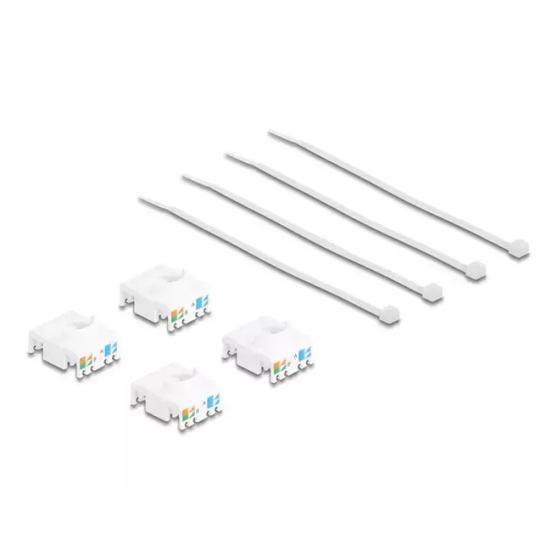 Delock 86050 modul Keystone zásuvka RJ45 Cat.6A STP, balenie po 4 ks