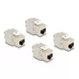 Delock 86050 modul Keystone zásuvka RJ45 Cat.6A STP, balenie po 4 ks