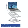 Stojan na notebook ACT AC8135 hliník sivý plynule výškovo nastaviteľný