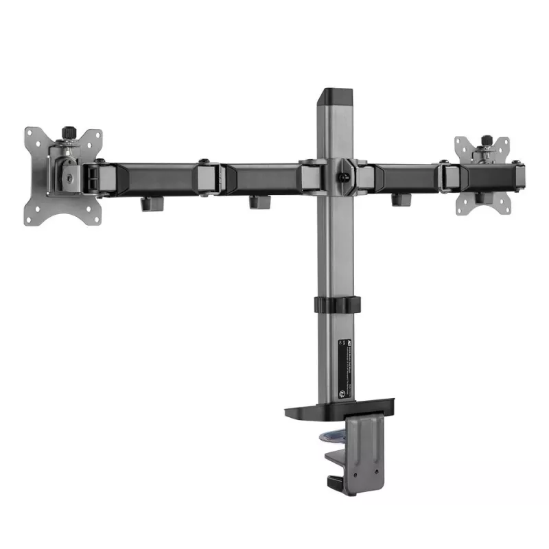 ACT držiak na dva monitory kancelária strieborný svorka/priechodka stolom 18 kg 17-32 palcov