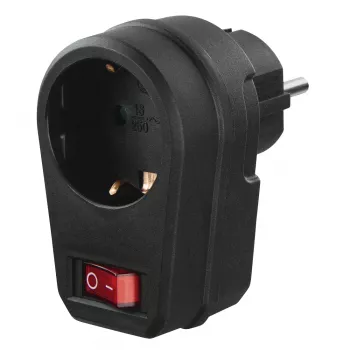 Hama 00223214 adaptér sieťovej zástrčky Type F čierny