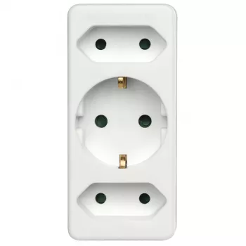 Hama 00223215 predlžovací kábel 3 AC výstupy interiér biely