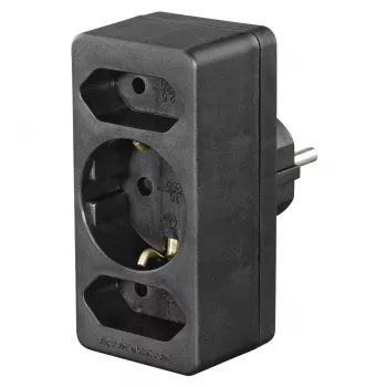 Hama 00223216 predlžovací kábel 3 AC výstupy interiér čierny