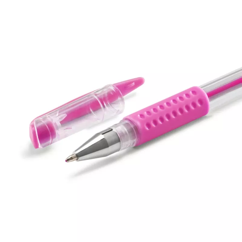 Hama Glitter & Classic gélové pero s uzáverom modrá, zelená, oranžová, ružová, strieborná, žltá 6 ks