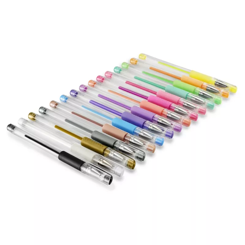 Hama Pastel & Classic gélové pero s uzáverom viacfarebné 15 ks